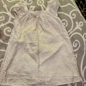 White eyelet dress, fantastic condition, no rips or stains